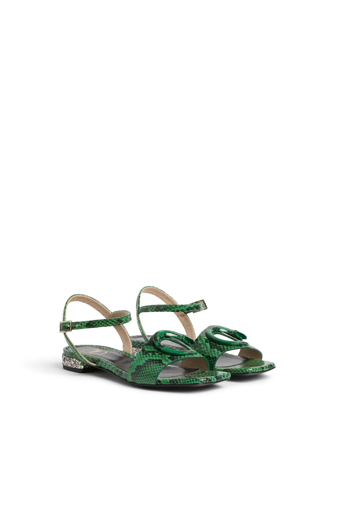 sandale plate serpent