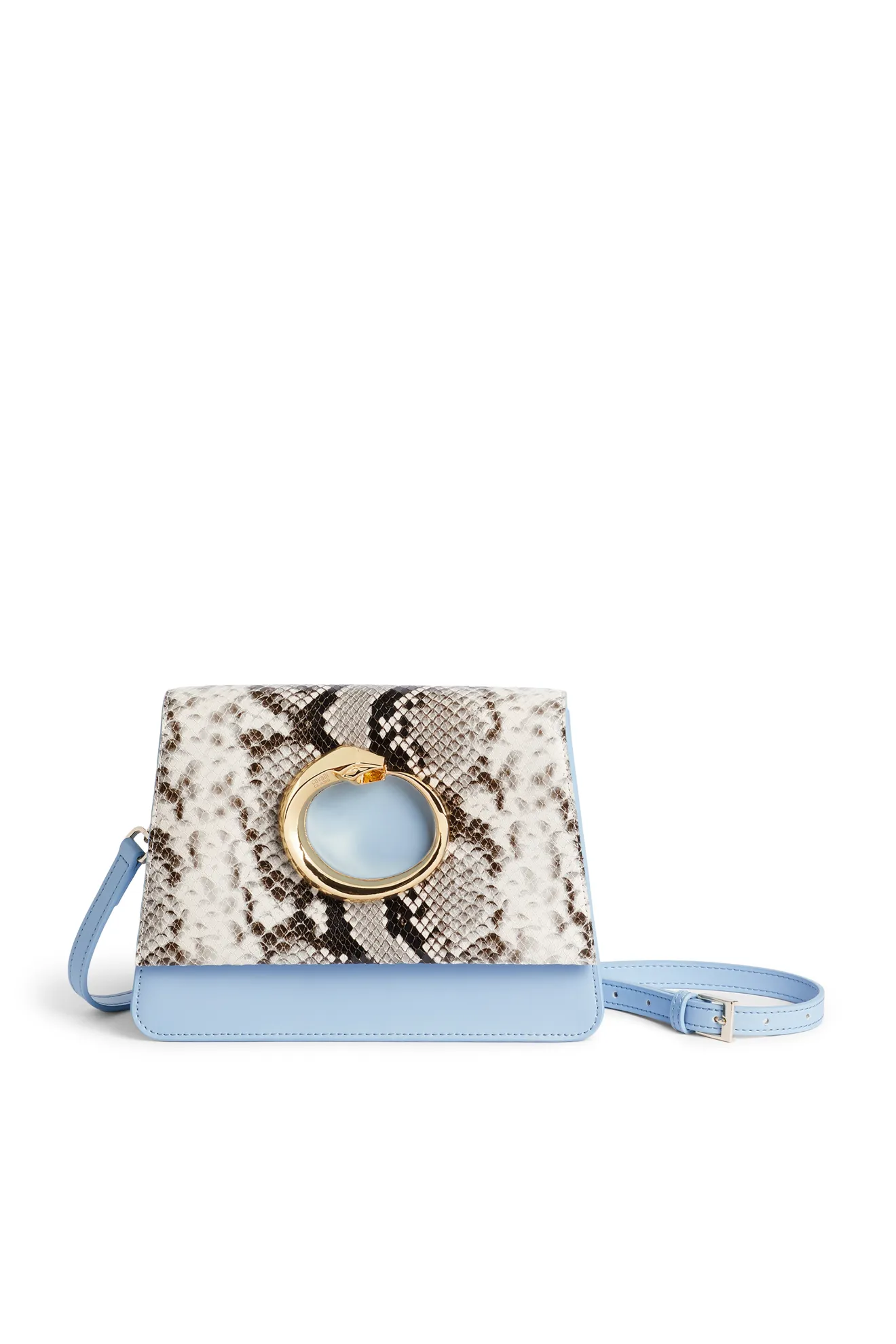 snakeskin effect bag