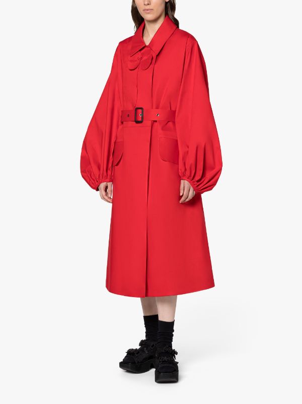 CECILIE BAHNSEN Helen Poppy Bonded Cotton Coat