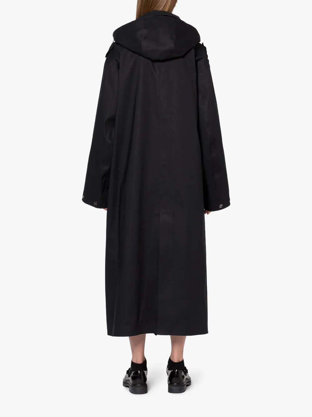 HELEN | COAT BONDED COTTON BLACK
