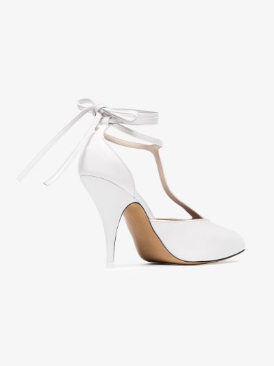 celine white heels