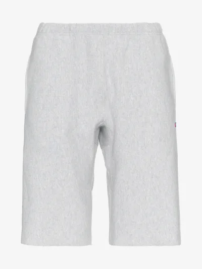 white champion sweat shorts