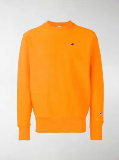 champion sweater orange