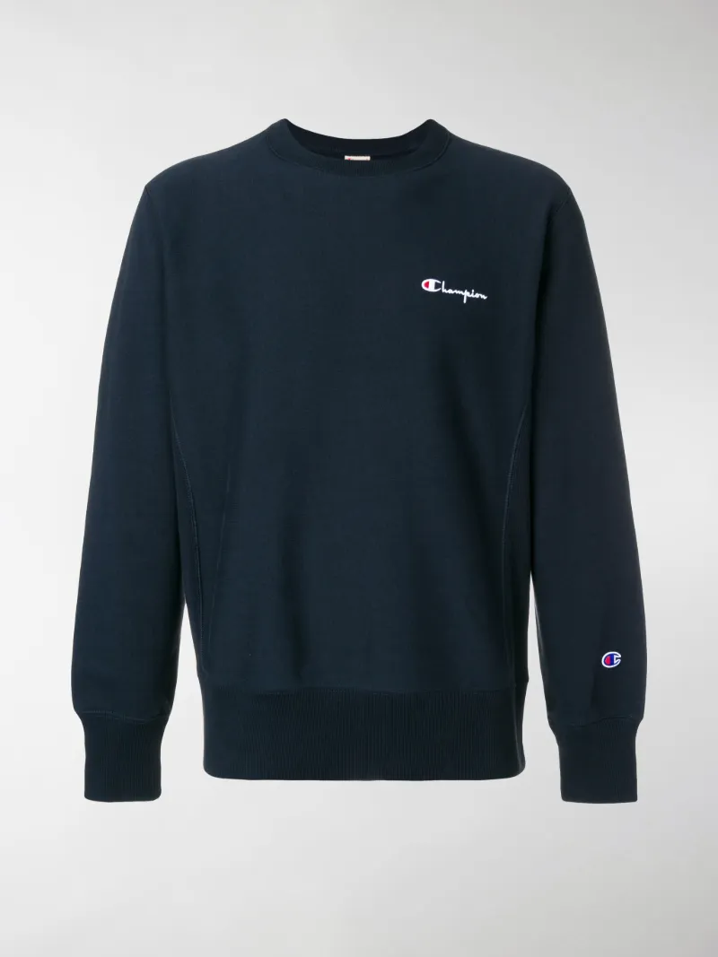 Champion sweater small logo hot sale