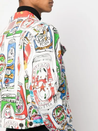 cartoon-print denim jacket | Charles Jeffrey Loverboy | Eraldo.com