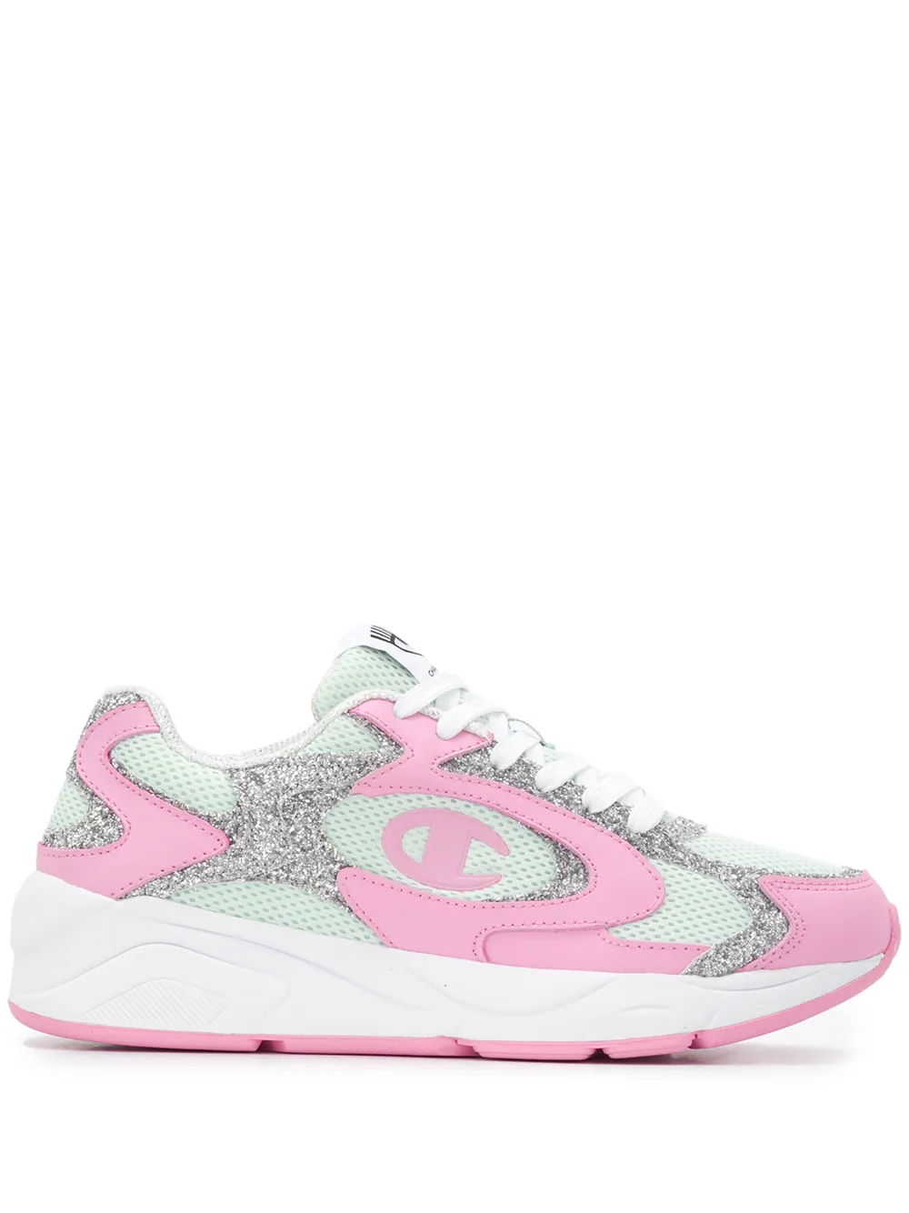 colour block glitter sneakers | Chiara Ferragni | Eraldo.com