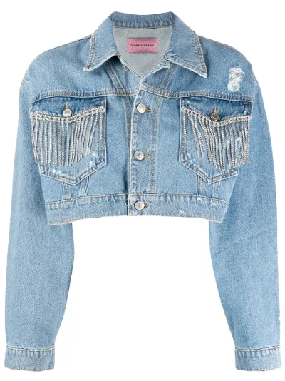 crystal denim jacket