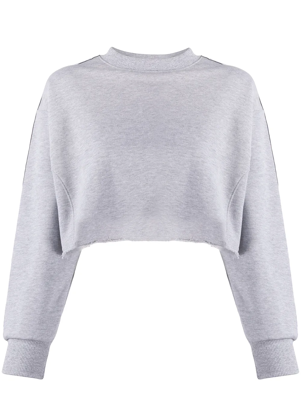 grey sweatshirt crop top