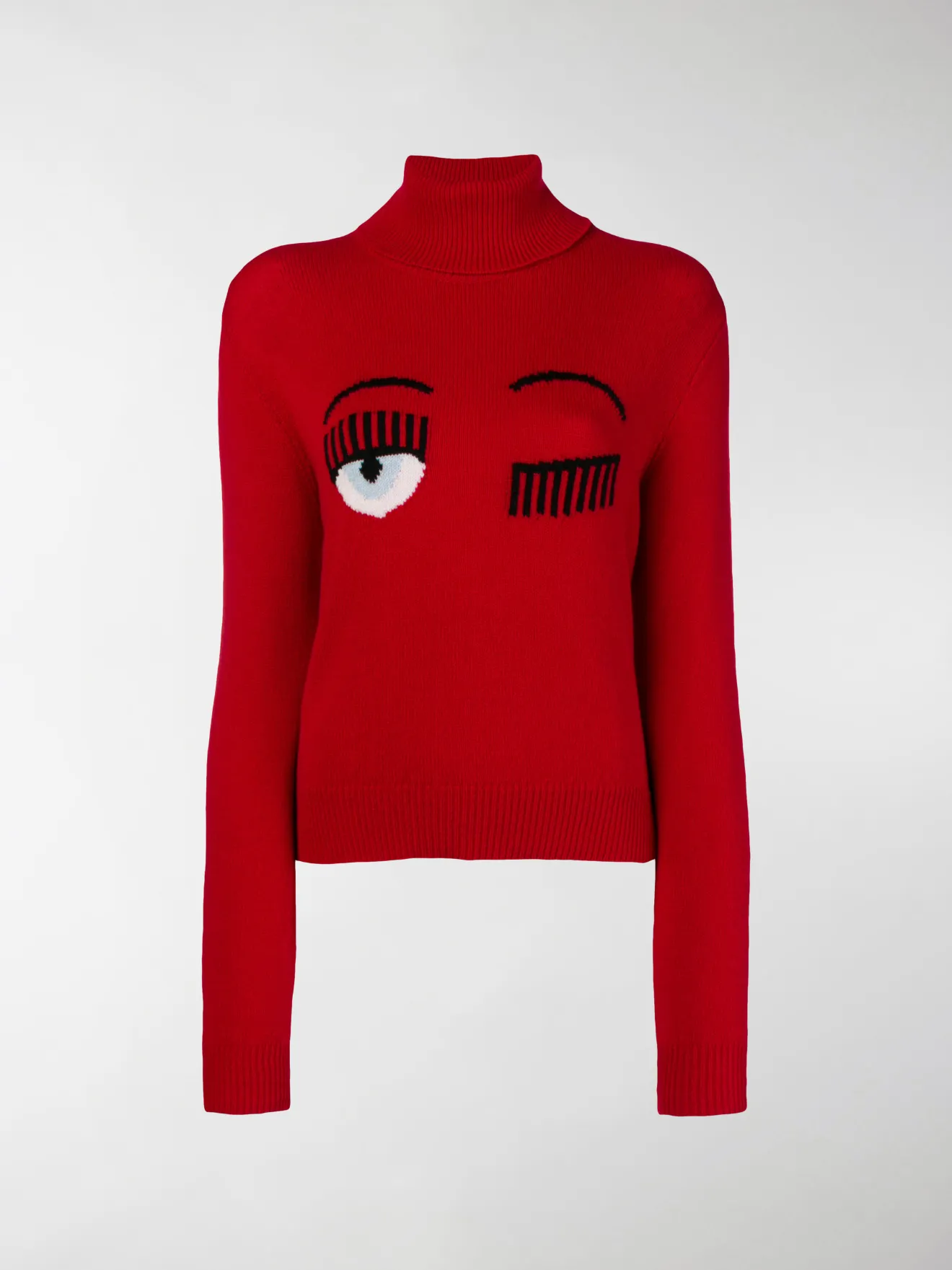 Chiara Ferragni Maglione a collo alto rosso | MODES