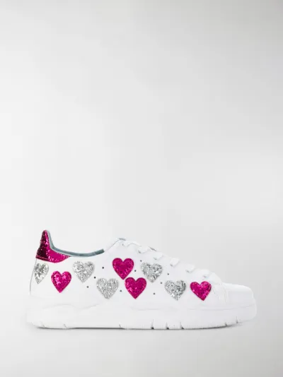 Chiara Ferragni Sneakers con cuori bianco | MODES