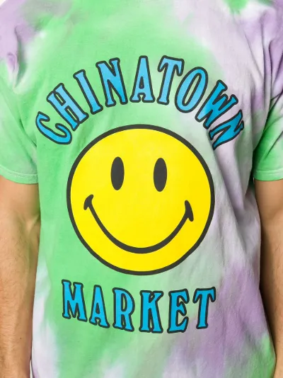 Logo Print Tie Dye T Shirt Chinatown Market Eraldo Com