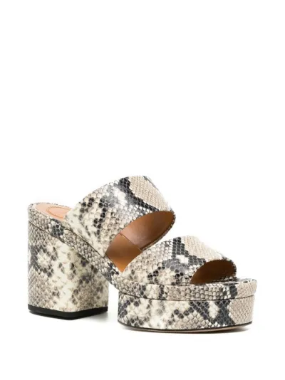 Snakeskin on sale platform sandals