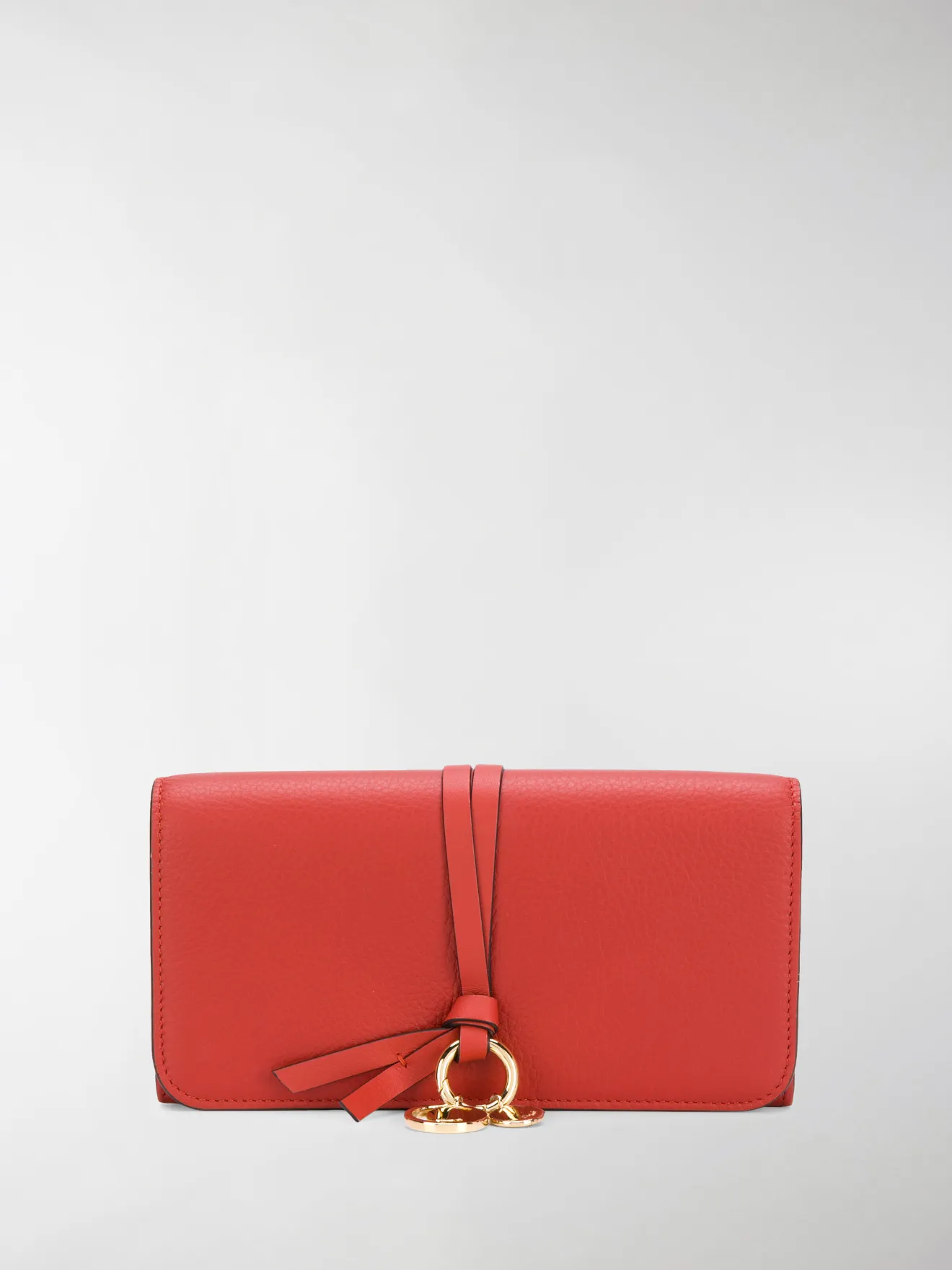 chloe red wallet