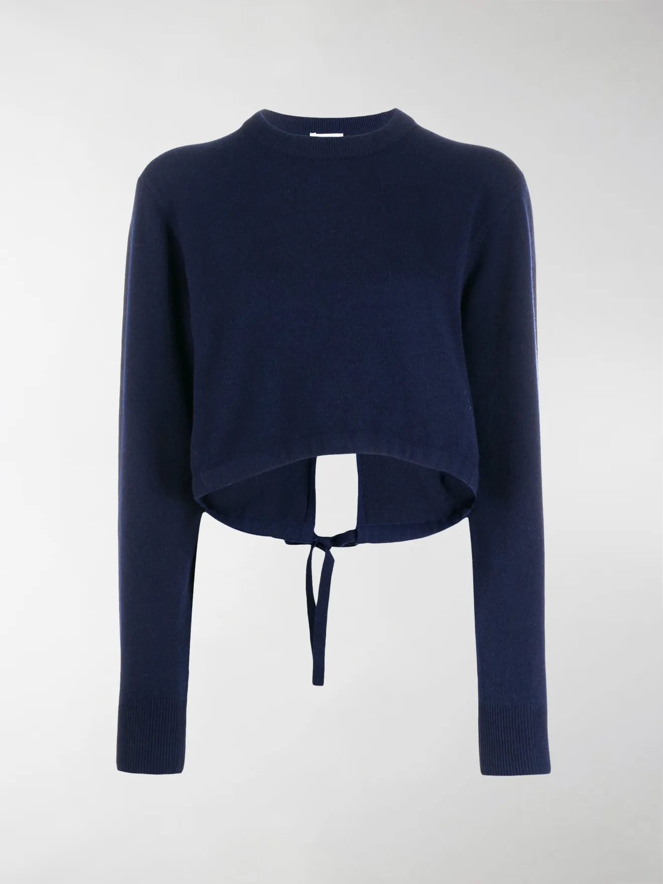 navy cropped jumper