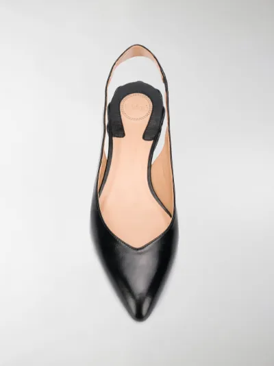 Chloé Ballerine con cinturino posteriore 001 black | MODES