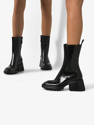 chloe betty lace up rain boots