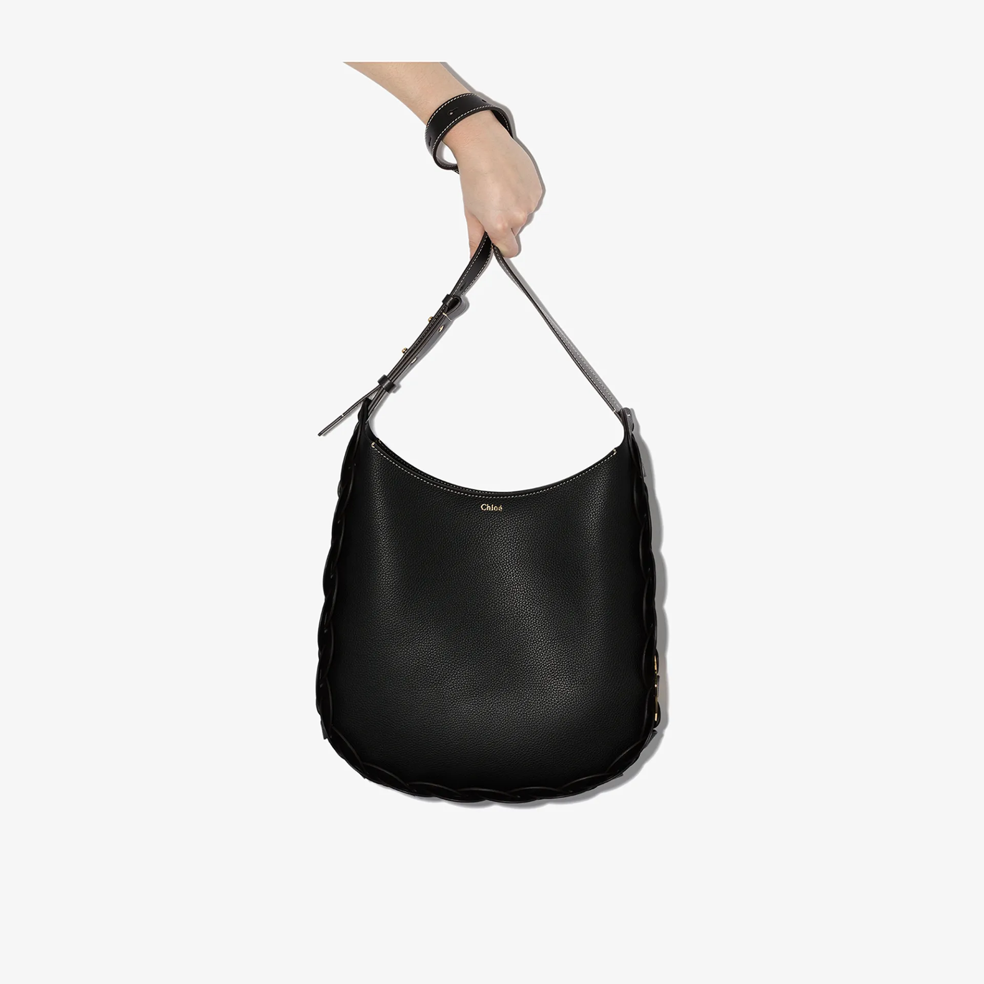 chloe black leather bag