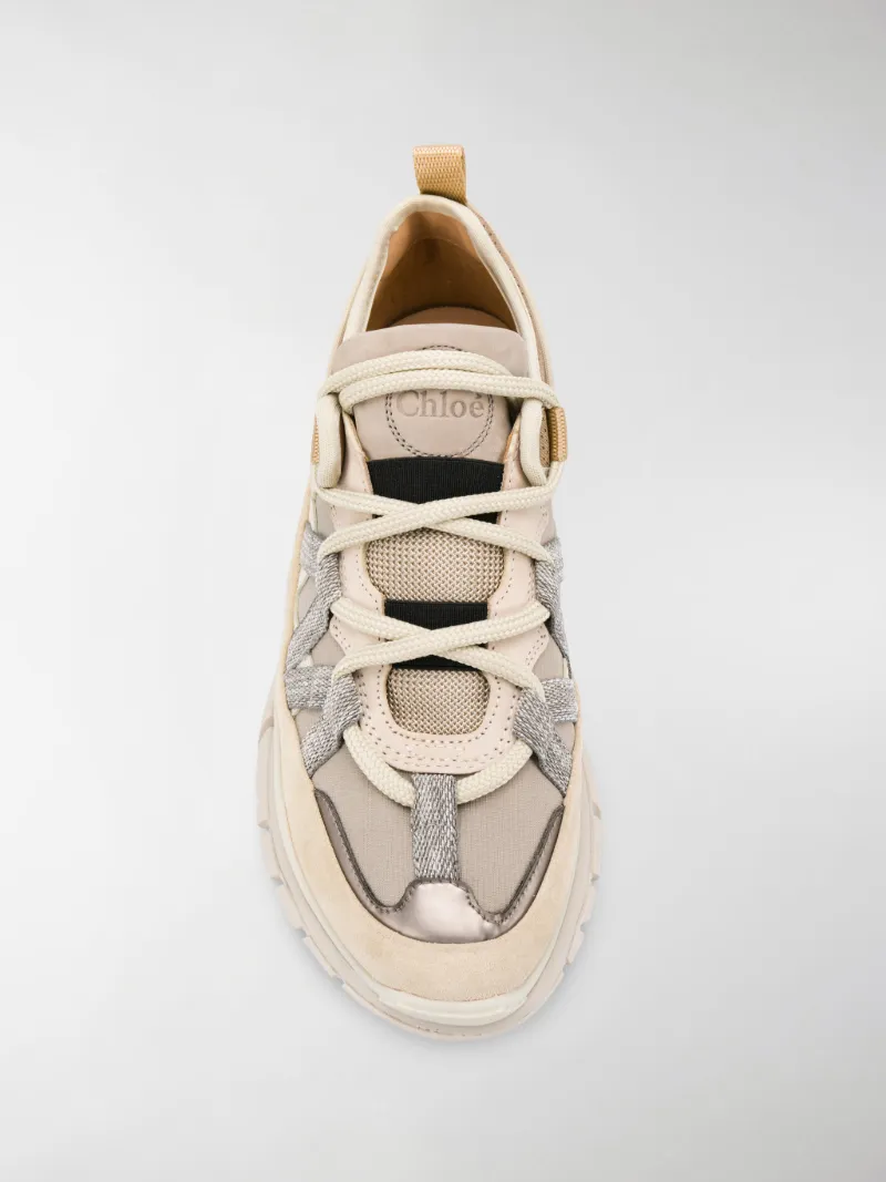 chloe blake sneaker beige