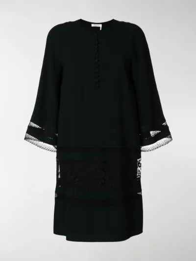 Chloé - button placket shift dress