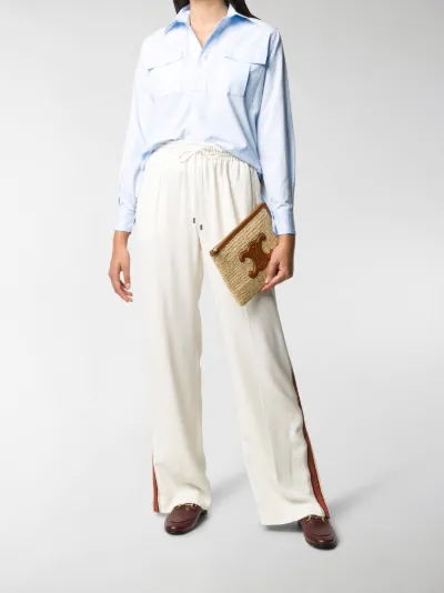 straight leg casual trousers