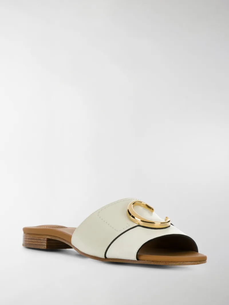 chloe flat mules