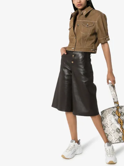 short cropped denim jacket