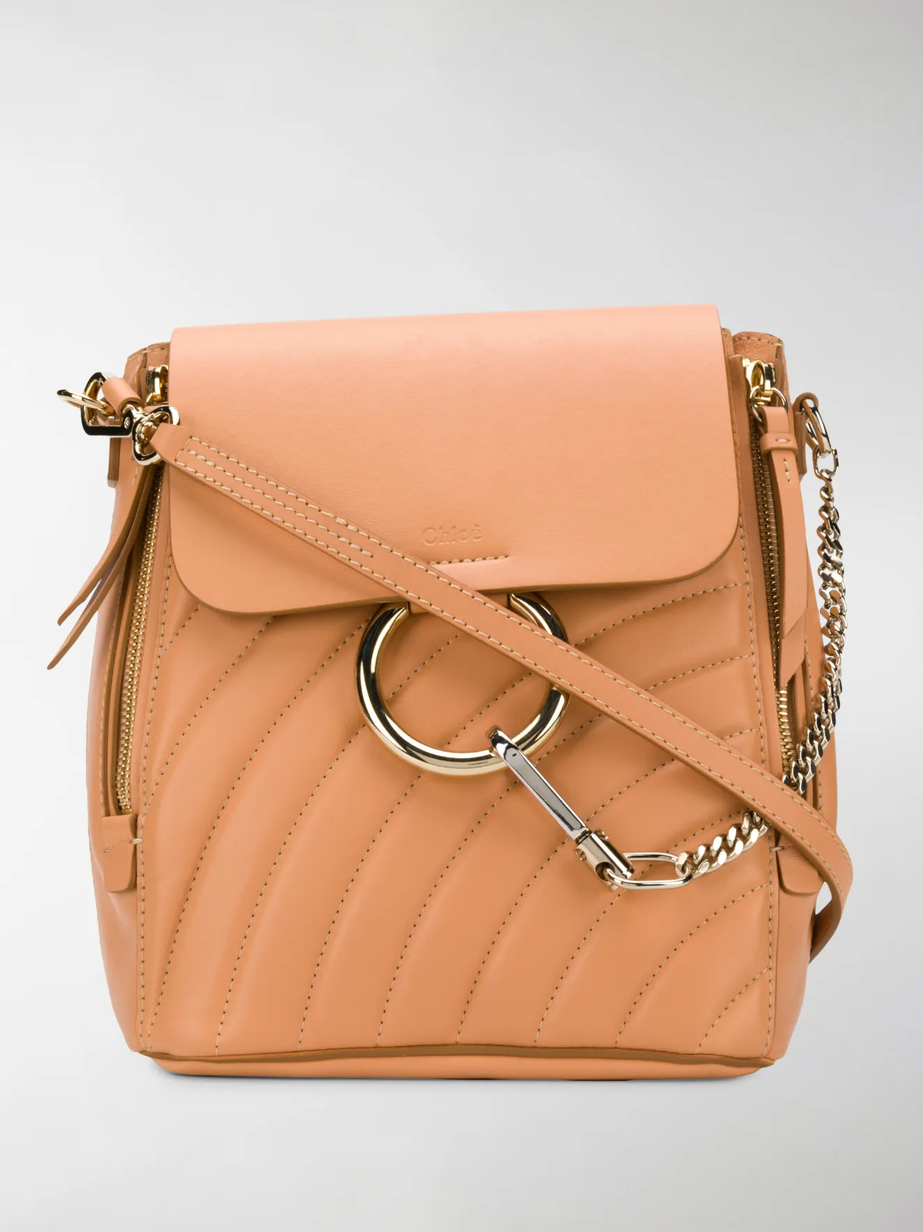 chloe faye quilted backpack