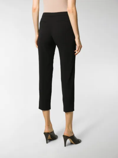 fitted cropped trousers