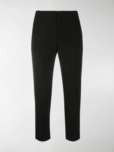 fitted cropped trousers