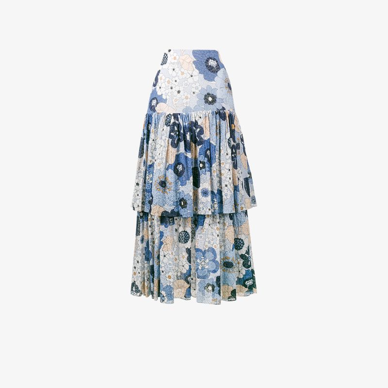 Chloé floral peasant skirt | Full Skirts | Browns