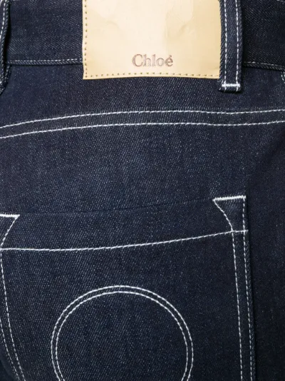 Chloé Jeans con cuciture a contrasto blu | MODES