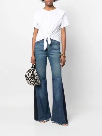 Chloé Jeans svasati a vita alta blu | MODES