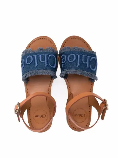 logo embroidered sandals Chlo Kids Eraldo