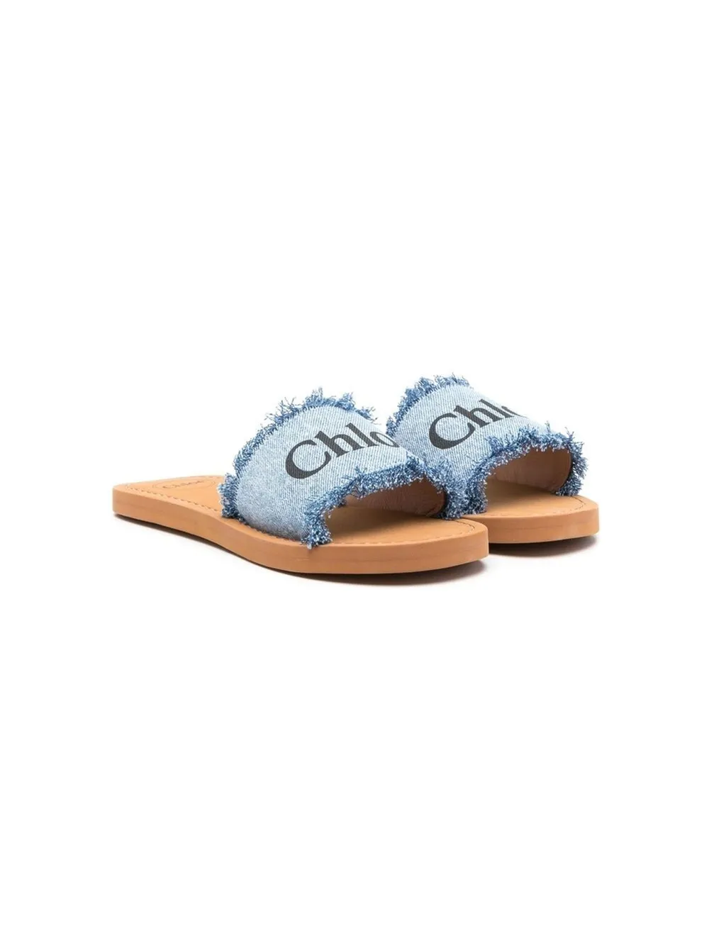 chloe denim sandals