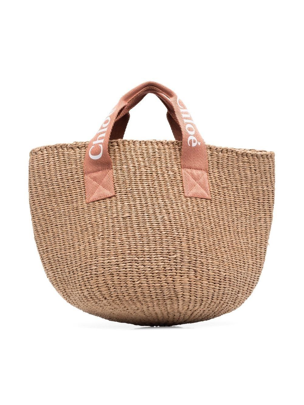 Chloé Kids logo-strap basket bag | Eraldo.com FR