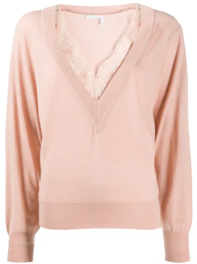 Chloe lace trim jumper Eraldo US