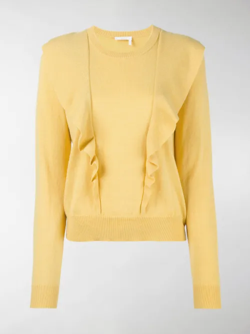 Chloé - Maglione con dettagli increspati