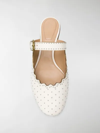 Lauren Mules Di Chloé Bianco Colore PROWRq8