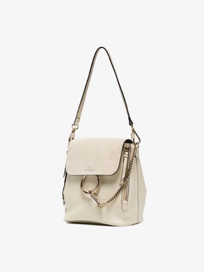 chloe white backpack