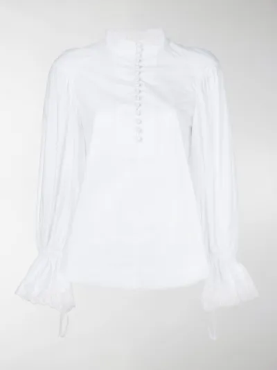 White poet sleeve blouse Clearance