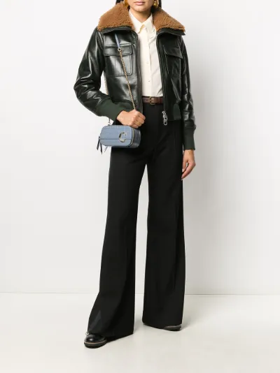 Chloé shearling-collar leather jacket | Eraldo.com US