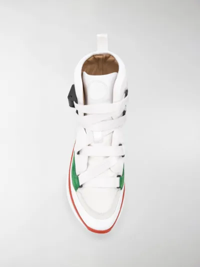 chloe sonnie high top sneakers white
