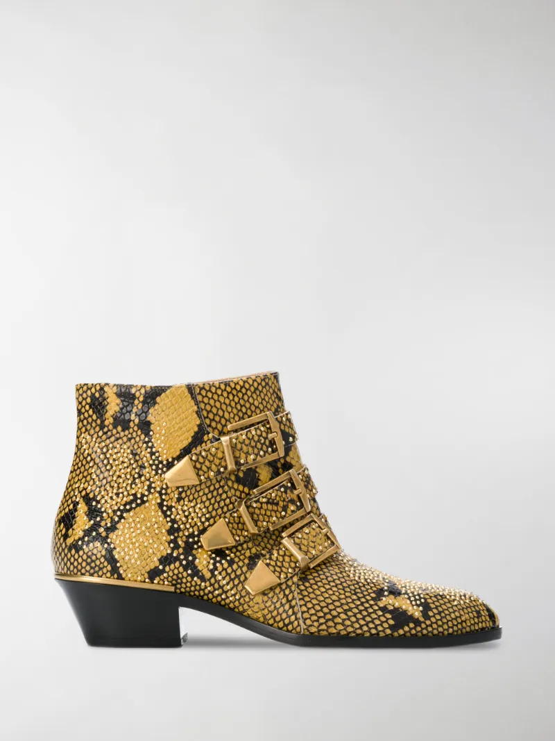 chloe susanna boots python