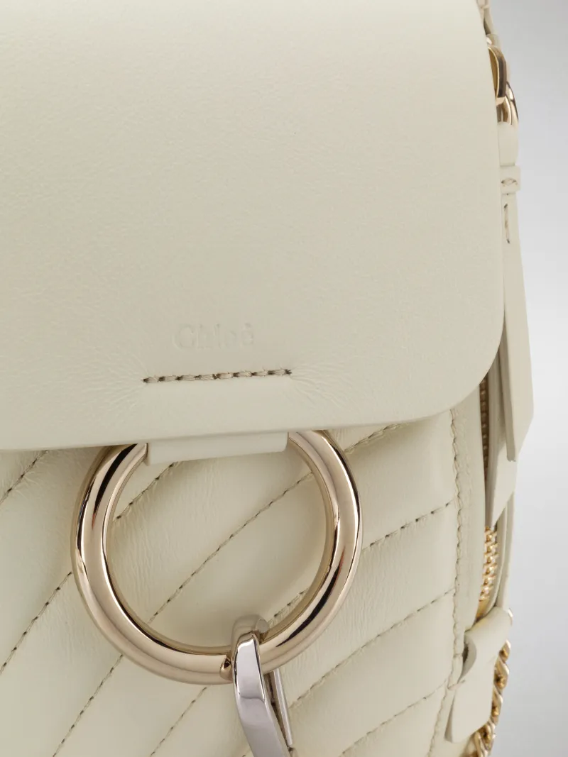 chloe white backpack