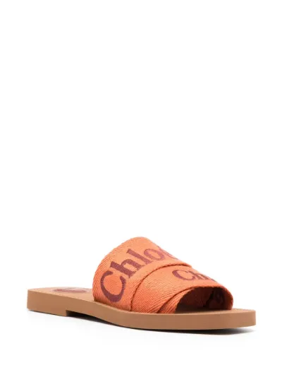 Chloe woody best sale flat mule