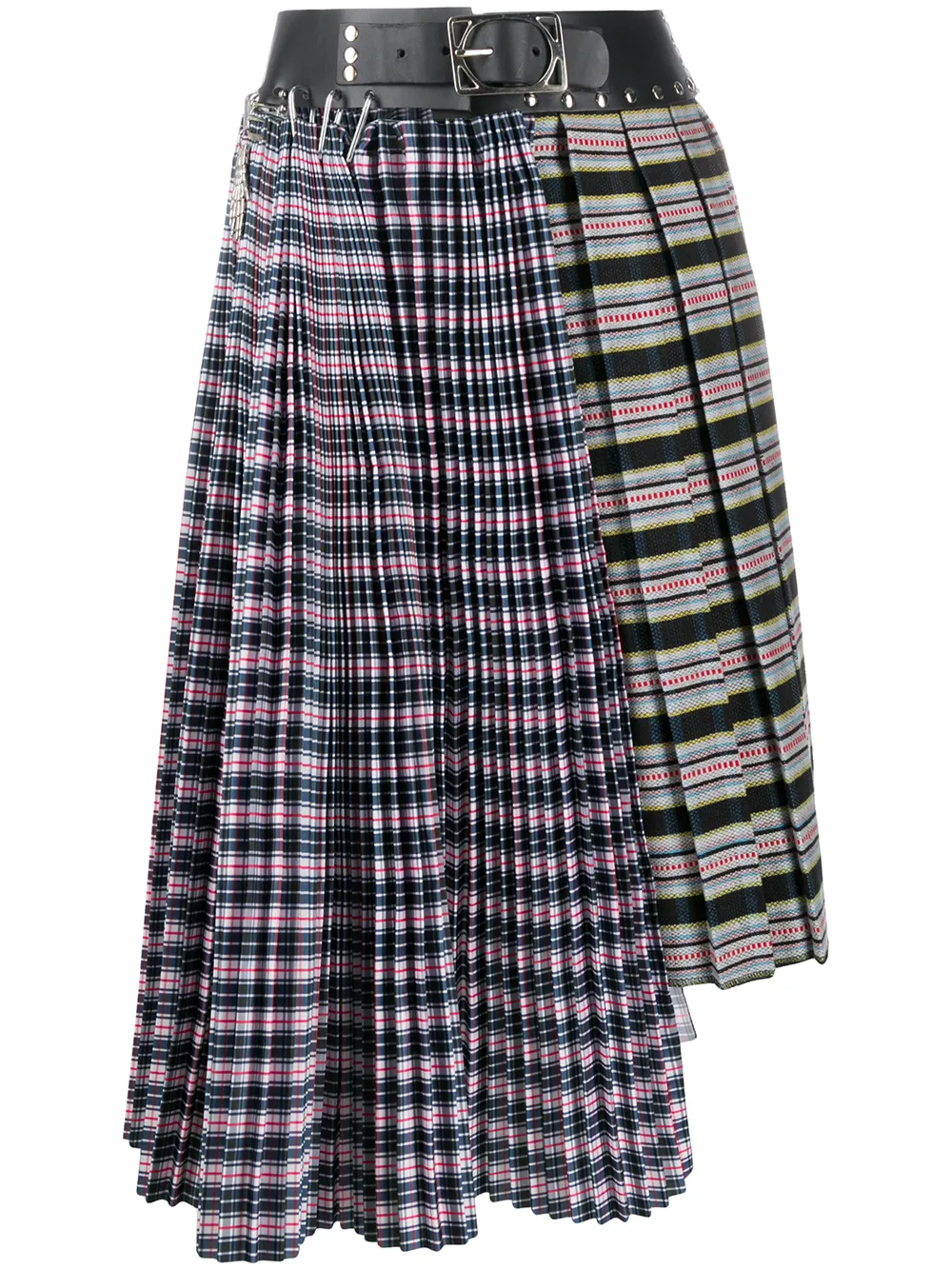tartan-print asymmetric skirt | Chopova Lowena | Eraldo.com US