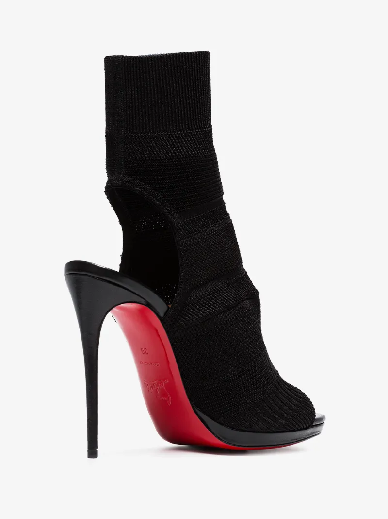 Christian Louboutin Black Cheminene Maille Spandex Sock Boots Christian Louboutin Black Cheminene Maille Spandex Sock Boots