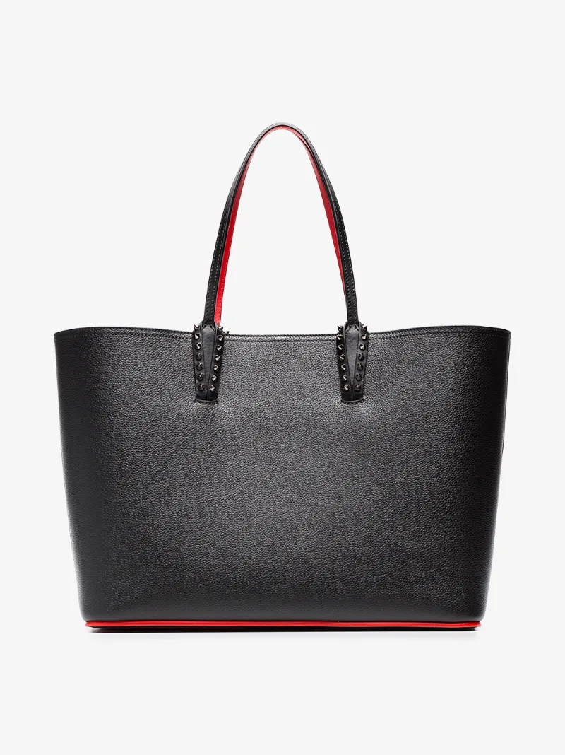 Louboutin Black Leather Cabata Tote Bag Browns