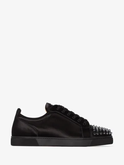 Christian Louboutin Louis White Snakeskin Gold Spike Low Christian Louboutin Louis White Snakeskin Gold Spike Low
