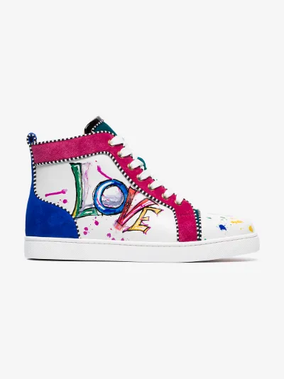 christian louboutin high top trainers